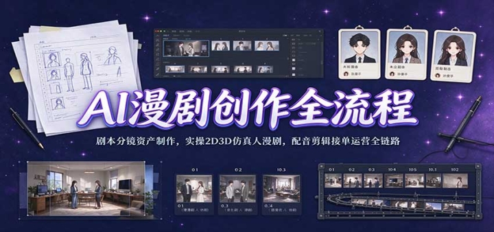 AI���紴��ȫ���̣��籾�־��ʲ�������ʵ��2D3D���������磬���������ӵ���