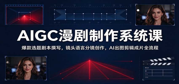 AIGC��������ϵͳ�Σ�����ѡ��籾׫д����ͷ���Է־�������AI��ͼ������Ƭ